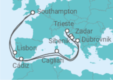Spain, Croatia, Italy, Portugal Cruise itinerary  - Cunard