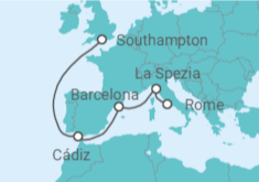 Spain, Italy Cruise itinerary  - Cunard