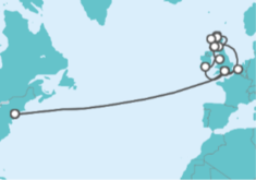 United Kingdom, Belgium Cruise itinerary  - Cunard