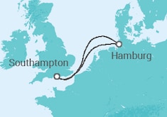 Hamburg Getaway Cruise itinerary  - Cunard