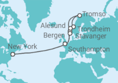 United Kingdom, Norway Cruise itinerary  - Cunard