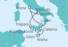 Italy, Malta Cruise itinerary  - WindStar Cruises