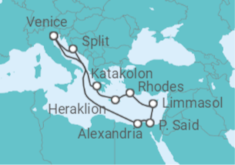 Greece, Cyprus, Egypt, Croatia Cruise itinerary  - MSC Cruises
