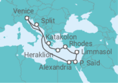 Greece, Cyprus, Egypt, Croatia All Incl. Cruise itinerary  - MSC Cruises