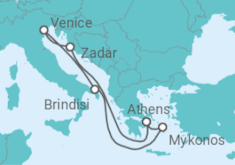 Italy, Greece All Incl. Cruise itinerary  - MSC Cruises