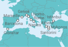 Barcelona to Athens Cruise itinerary  - Princess Cruises