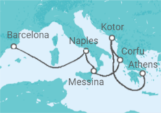 Montenegro, Greece, Italy Cruise +Hotel +Flights Cruise itinerary  - Princess Cruises