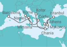 Rome to Barcelona Cruise itinerary  - Princess Cruises