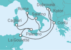 Italy, Tunisia, Greece, Montenegro, Croatia Cruise itinerary  - Princess Cruises