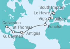Southampton to Texas Cruise itinerary  - Princess Cruises