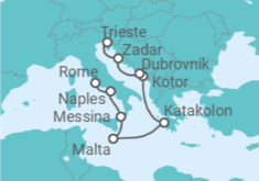 Italy, Malta, Montenegro, Croatia Cruise itinerary  - Princess Cruises