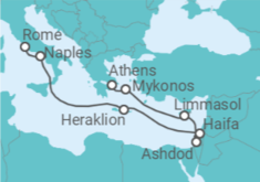 Greece, Cyprus, Israel, Italy Cruise itinerary  - Princess Cruises