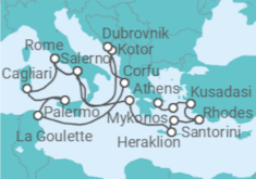 Civitavecchia (Rome) to Athens (Pireaus) Cruise itinerary  - Princess Cruises