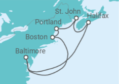 US, Canada Cruise itinerary  - Royal Caribbean