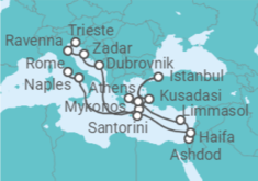 Trieste (Italy) to Civitavecchia (Rome) Cruise itinerary  - Princess Cruises