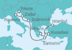 Croatia, Greece, Turkey - Trieste to Athens Cruise itinerary  - Princess Cruises