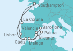The Med, Andalusia & Lisbon Cruise itinerary  - MSC Cruises