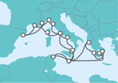 Malta, Italy, France, Spain, Tunisia, Greece Cruise itinerary  - Holland America Line