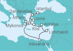 Egypt, Cyprus, Turkey, Greece Cruise itinerary  - Holland America Line