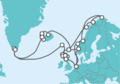 United Kingdom, Iceland, Denmark, Norway Cruise itinerary  - Holland America Line