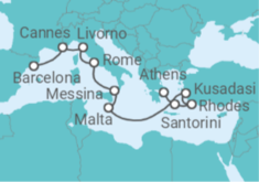 France, Italy, Malta, Greece, Turkey Cruise itinerary  - Holland America Line