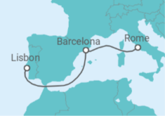 Lisbon to Rome Cruise itinerary  - MSC Cruises