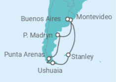 Argentina & Chile Cruise & Stay +Flights Cruise itinerary  - Norwegian Cruise Line