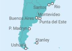 Argentina, Uruguay, Brazil Cruise itinerary  - Norwegian Cruise Line