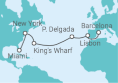 Miami to Barcelona Cruise itinerary  - MSC Cruises