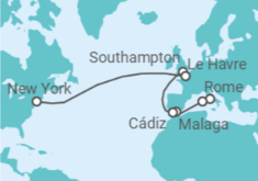 Spain, United Kingdom Cruise itinerary  - Cunard