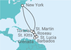 Virgin Islands, Barbados, Sint Maarten, British Virgin Islands Cruise itinerary  - Cunard