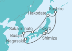 Japan, South Korea Cruise itinerary  - Cunard