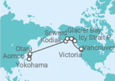 Japan & Alaska Cruise itinerary  - Cunard