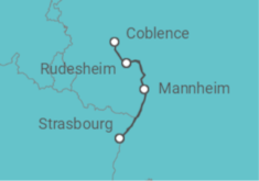 The Rhine in flames (port-to-port cruise) Cruise itinerary  - CroisiEurope