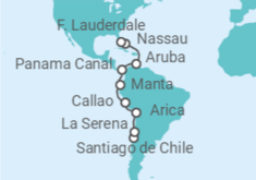 Peru, Panama, Aruba, The Bahamas Cruise itinerary  - Cunard