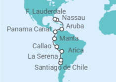 Peru, Panama, Aruba, The Bahamas Cruise itinerary  - Cunard