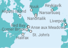 Scenic Wonders & Wildlife of Canada & Greenland Cruise itinerary  - Fred Olsen