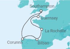 Spain & France with Grant Harrold Cruise itinerary  - Princess Cruises