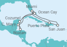 Honduras, Mexico, US, Puerto Rico All Incl. Cruise itinerary  - MSC Cruises