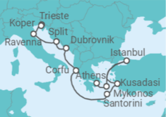 Trieste (Italy) to Athens (Pireaus) Cruise itinerary  - Norwegian Cruise Line