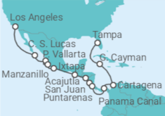 Los Angeles to Tampa (Florida) Cruise itinerary  - Norwegian Cruise Line