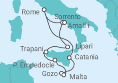 Italy, Malta Cruise itinerary  - WindStar Cruises