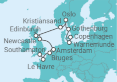 Norway, Germany, Holland, Belgium, France Cruise itinerary  - Norwegian Cruise Line