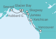 Alaska Cruise & Hotel in Vancouver +Flights Cruise itinerary  - Norwegian Cruise Line