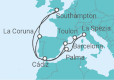Spain, Italy, France Cruise itinerary  - PO Cruises