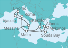 Greece, Malta, Italy, France Cruise itinerary  - PO Cruises