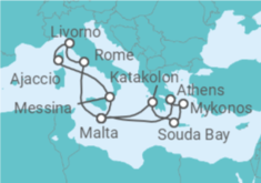 Greece, Malta, Italy, France Cruise itinerary  - PO Cruises