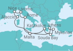 Italy, France, Malta, Greece Cruise itinerary  - PO Cruises