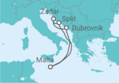 Malta, Croatia Cruise itinerary  - PO Cruises