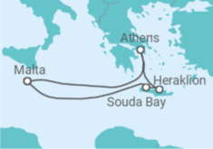 Malta, Greece Cruise itinerary  - PO Cruises